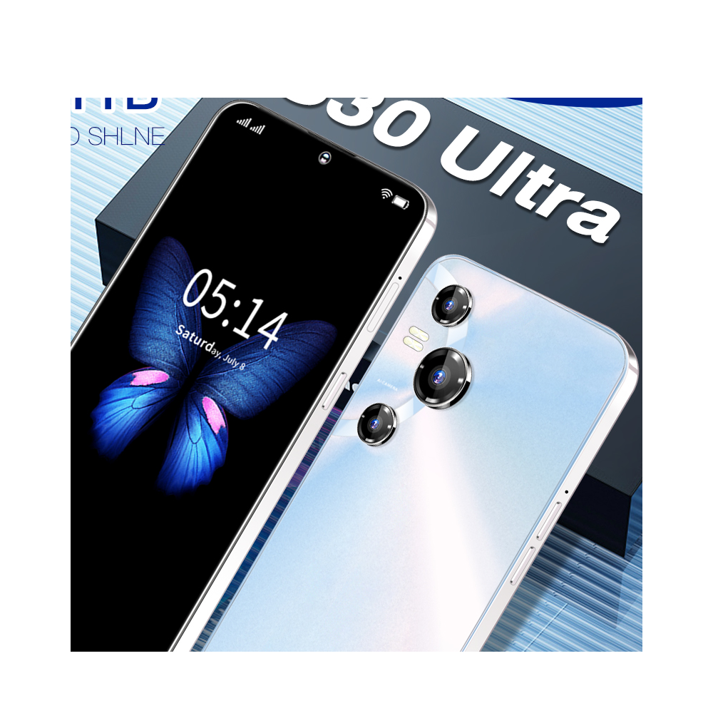 Best selling 16GB+1TB Android 13 Mobile phone 7.3 Inch S30 Ultra 5g smartphone NETWORK Full Display 3g&4g smartphone